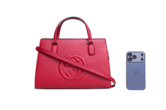 GUCCI SOHO SATCHEL BAG RED