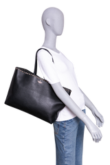 VALENTINO SHOPPER ROCKSTUD BLACK