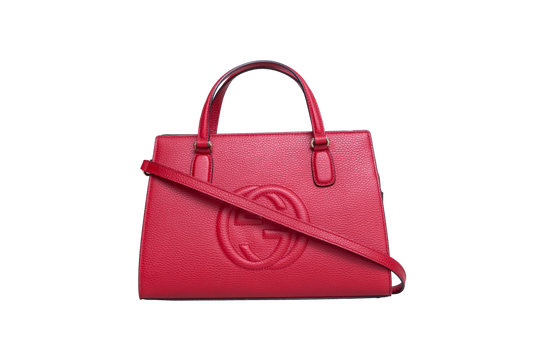 GUCCI SOHO SATCHEL BAG RED