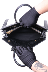 YSL SAC DE JOUR SMALL LEATHER BLACK/WHITE