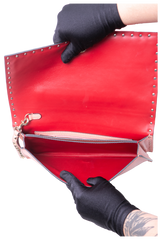 VALENTINO CLUTCH ROCKSTUD ROSE