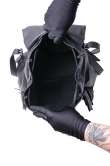 YSL FESTIVAL BACKPACK FRINGE LEATHER BLACK