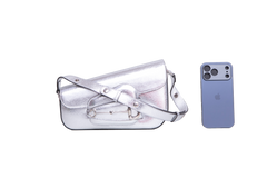 GUCCI HORSEBIT ASYMMETRIC SMALL METALLIC SILVER
