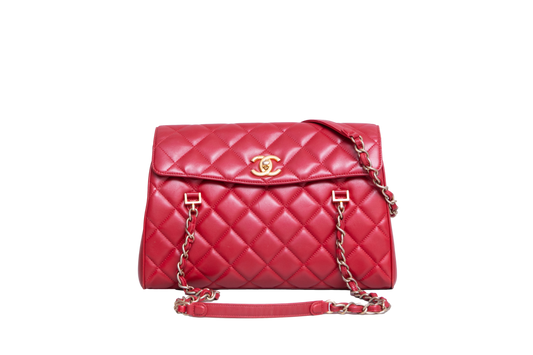 CHANEL MISIA CAMERA FLAP LAMBSKIN RED 2016