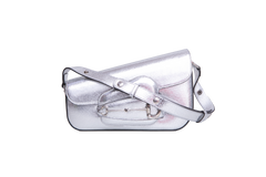 GUCCI HORSEBIT ASYMMETRIC SMALL METALLIC SILVER