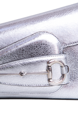 GUCCI HORSEBIT ASYMMETRIC SMALL METALLIC SILVER
