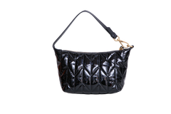 MIU MIU SPIRIT CIRÉ QUILTED PATENT BLACK