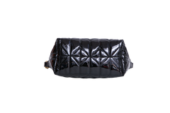 MIU MIU SPIRIT CIRÉ QUILTED PATENT BLACK
