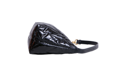 MIU MIU SPIRIT CIRÉ QUILTED PATENT BLACK