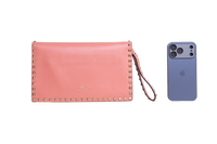 VALENTINO CLUTCH ROCKSTUD ROSE