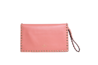 VALENTINO CLUTCH ROCKSTUD ROSE