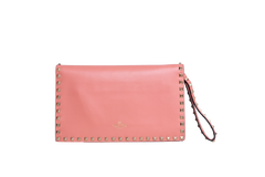 VALENTINO CLUTCH ROCKSTUD ROSE