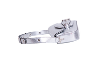 GUCCI HORSEBIT ASYMMETRIC SMALL METALLIC SILVER