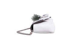 FENDI BAGUETTE MICRO MONSTER LEATHER WHITE