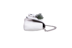 FENDI BAGUETTE MICRO MONSTER LEATHER WHITE