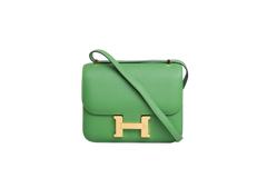HERMÈS MINI CONSTANCE 18 EPSOM VERT YUCCA GOLD HDWR
