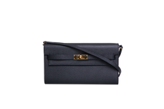 HERMÈS KELLY TO GO CHÈVRE MYSORE NOIR GOLD HDWR