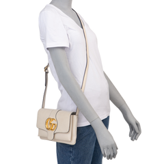 GUCCI ARLI SMALL SHOULDER BAG WHITE