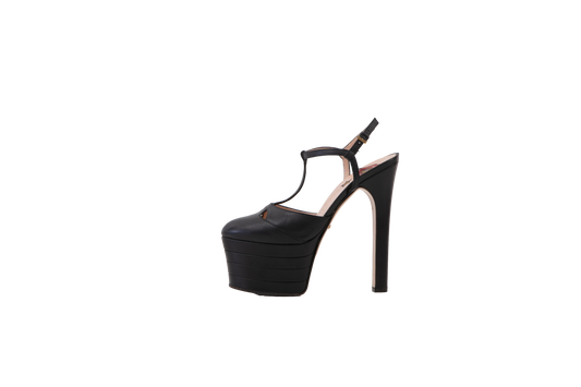 GUCCI SALTO PLATAFORMA BLACK BOCA