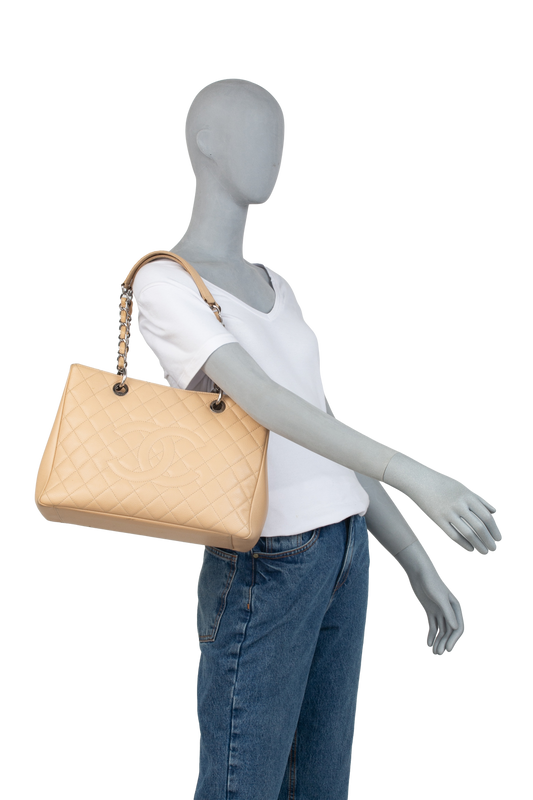 CHANEL GST CAVIAR BEIGE