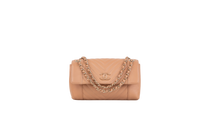 CHANEL MEDIUM DAILY CHEVRON FLAP BEIGE