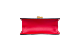 GUCCI SYLVIE SMALL WEB LEATHER RED