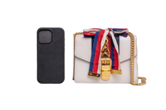 GUCCI SYLVIE SMALL WEB LEATHER WHITE