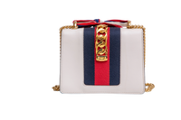 GUCCI SYLVIE SMALL WEB LEATHER WHITE