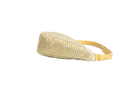 PRADA TRIANGLE YELLOW SATIN RHINESTONE STUDDED