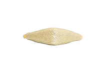 PRADA TRIANGLE YELLOW SATIN RHINESTONE STUDDED