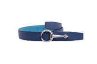 HERMÈS BELT BUCKLE CASAQUE & REVERSIBLE NEW BLEU JEAN/BLEU NAVY