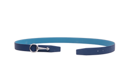 HERMÈS BELT BUCKLE CASAQUE & REVERSIBLE NEW BLEU JEAN/BLEU NAVY