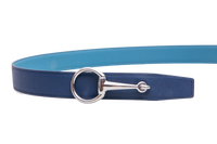 HERMÈS BELT BUCKLE CASAQUE & REVERSIBLE NEW BLEU JEAN/BLEU NAVY