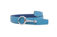 HERMÈS BELT BUCKLE CASAQUE & REVERSIBLE NEW BLEU JEAN/BLEU NAVY