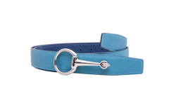 HERMÈS BELT BUCKLE CASAQUE & REVERSIBLE NEW BLEU JEAN/BLEU NAVY