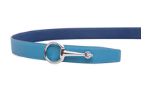 HERMÈS BELT BUCKLE CASAQUE & REVERSIBLE NEW BLEU JEAN/BLEU NAVY