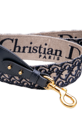 DIOR ALÇA ADJUSTABLE RING BLUE OBLIQUE JACQUARD