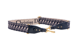 DIOR ALÇA ADJUSTABLE RING BLUE OBLIQUE JACQUARD