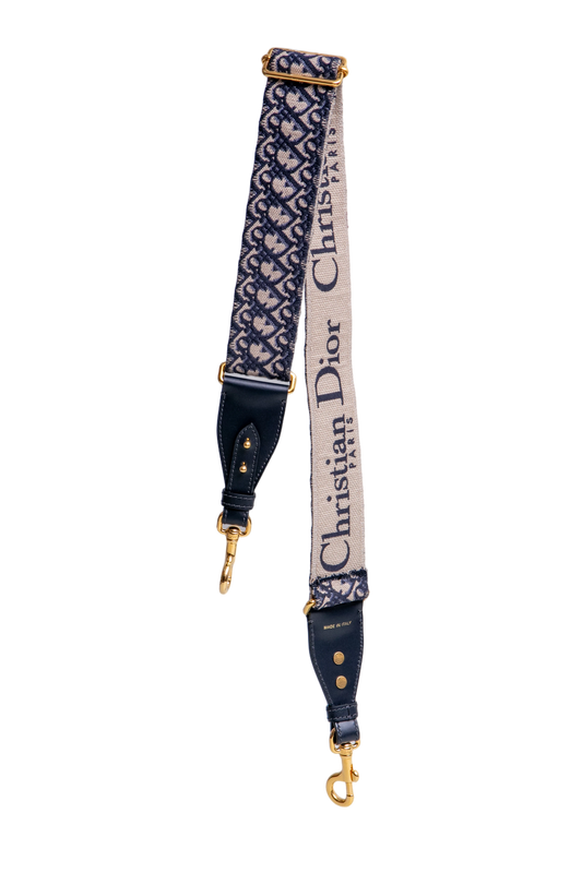 DIOR ALÇA ADJUSTABLE RING BLUE OBLIQUE JACQUARD