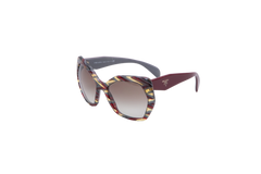 PRADA CATEYE SYMBOLE ACETATE BURGUNDY GRADIENT