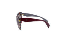 PRADA CATEYE SYMBOLE ACETATE BURGUNDY GRADIENT