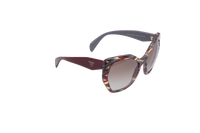 PRADA CATEYE SYMBOLE ACETATE BURGUNDY GRADIENT