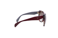 PRADA CATEYE SYMBOLE ACETATE BURGUNDY GRADIENT