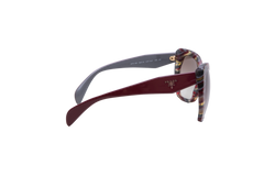 PRADA CATEYE SYMBOLE ACETATE BURGUNDY GRADIENT