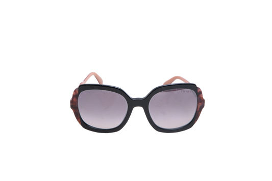 PRADA SQUARE HERITAGE ACETATE BLACK/BURGUNDY