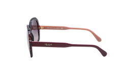 PRADA SQUARE HERITAGE ACETATE BLACK/BURGUNDY