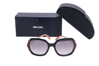 PRADA SQUARE HERITAGE ACETATE BLACK/BURGUNDY