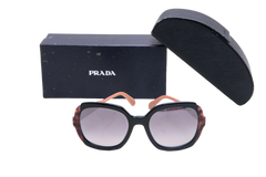 PRADA SQUARE HERITAGE ACETATE BLACK/BURGUNDY
