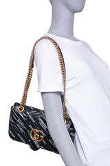 GUCCI X BALENCIAGA THE HACKER PROJECT GG MARMONT BLACK SMALL