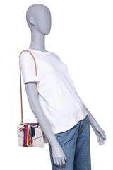 GUCCI SYLVIE SMALL WEB LEATHER WHITE